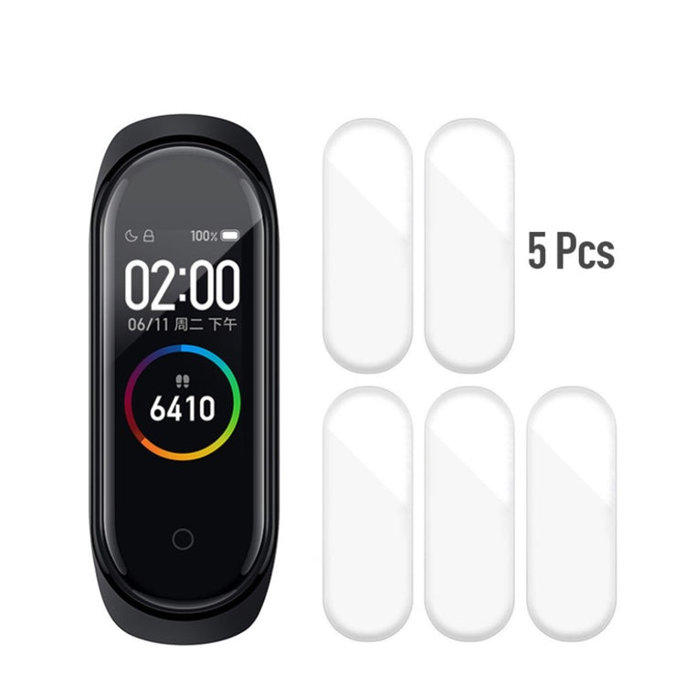 5stk Xiaomi Mi Smart Band 4 Plastik Skærmbeskytter - Gennemsigtig#serie_038