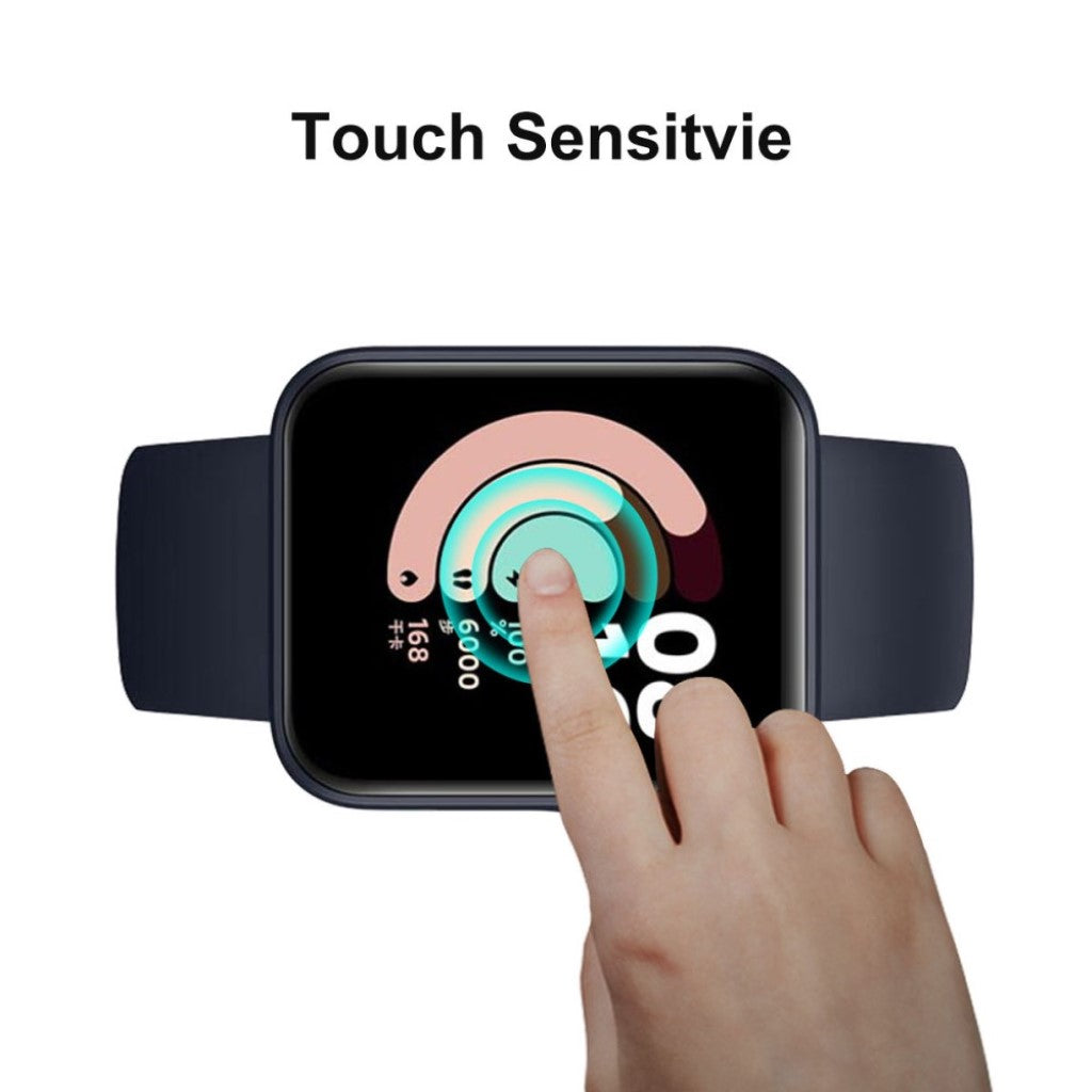 2stk Xiaomi Redmi Watch Plastik Skærmbeskytter - Sort#serie_105