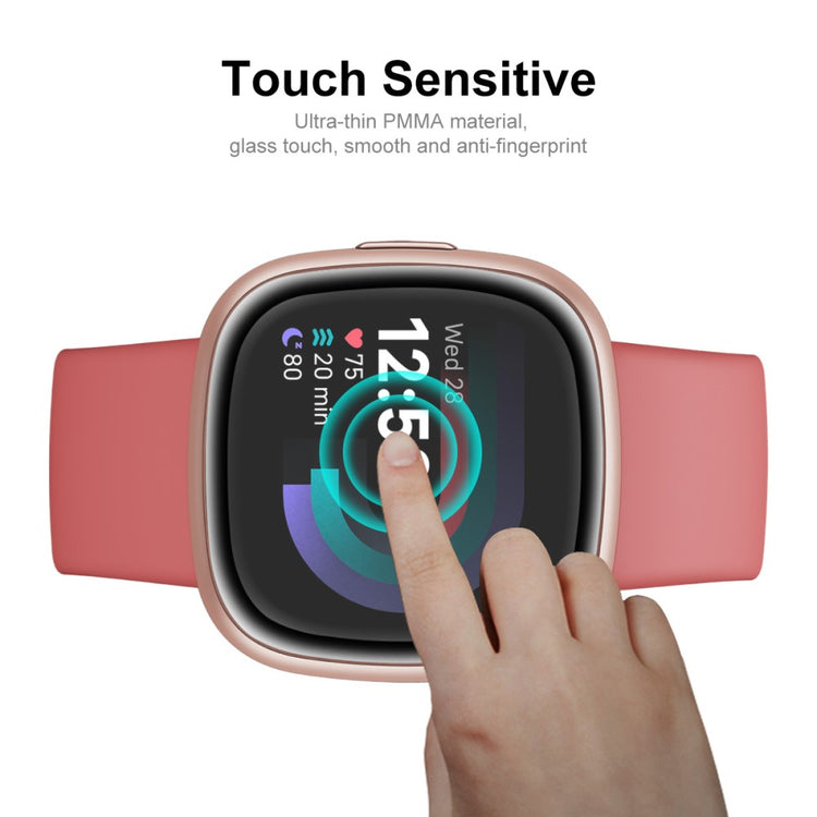Fitbit Sense 2 / Fitbit Versa 4 Plastik Skærmbeskytter - Gennemsigtig#serie_654