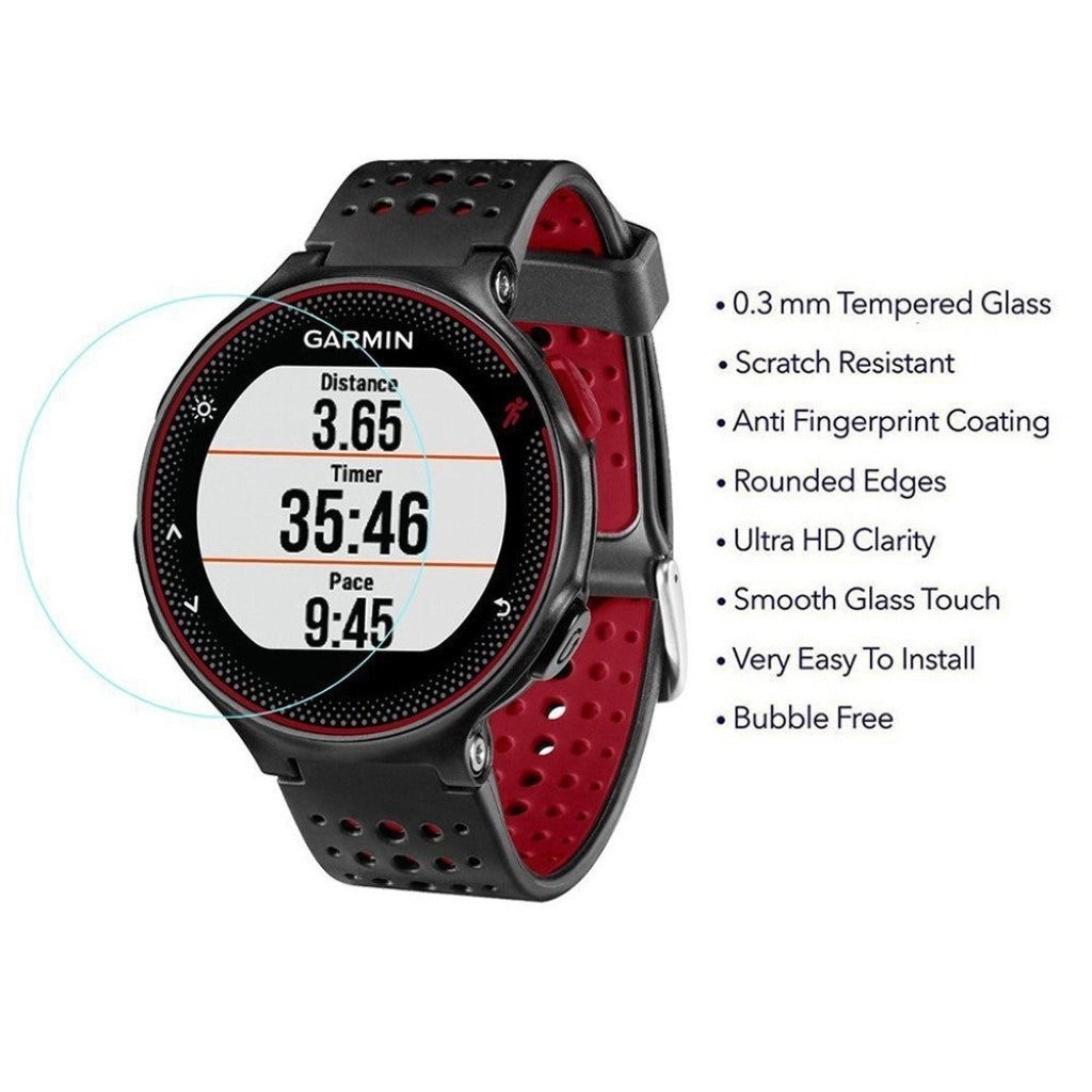 Garmin Forerunner 235 Hærdet Glas Skærmbeskytter - Gennemsigtig#serie_034