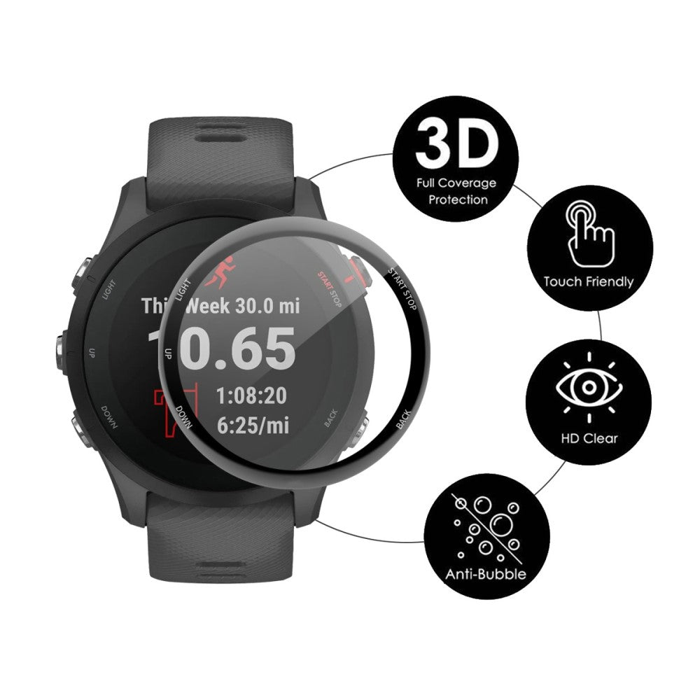 Garmin Forerunner 255S Plastik  HD Skærmbeskytter - Gennemsigtig#serie_230