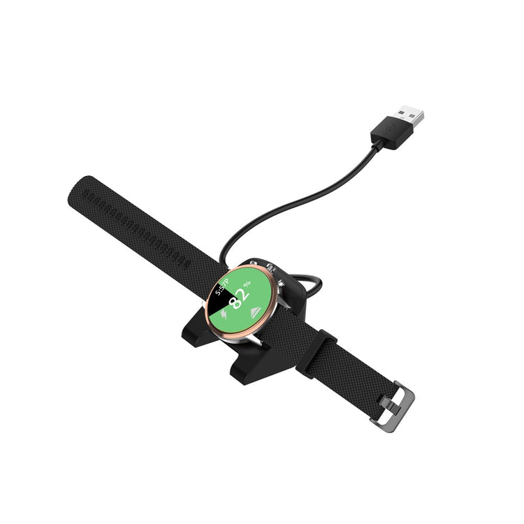 Universal Smartwatch Magnetisk  USB Ladestation - Sort#serie_029