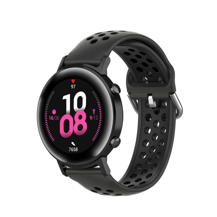 Kønt Amazfit Youth / Huawei Watch GT 2 42mm Silikone Rem - Sort#serie_2