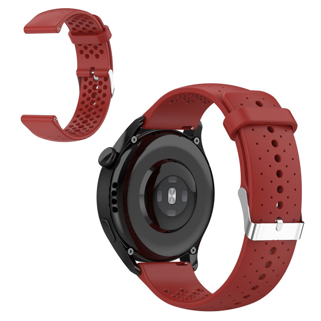22mm Universal silicone adjustable watch strap - Red#serie_4
