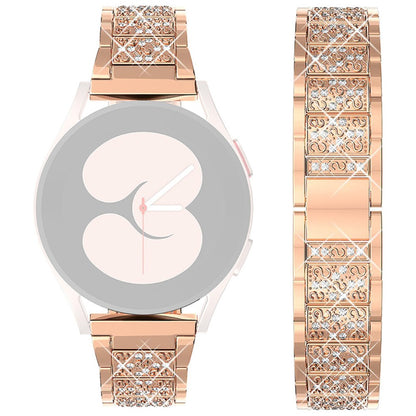 22mm Universal rhinestone décor watch strap - Rose Gold#serie_2