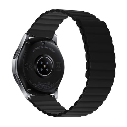22mm Universal silicone watch strap - Black Size: S#serie_4
