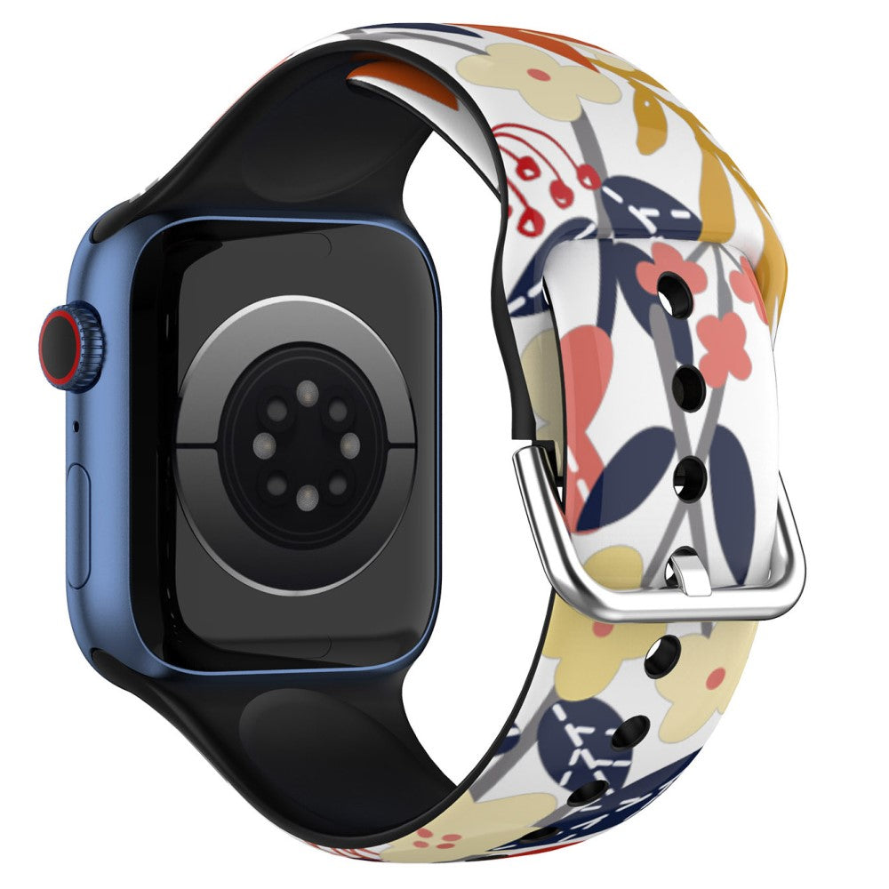 Meget slidstærk Apple Watch Series 7 41mm Silikone Rem - Flerfarvet#serie_3