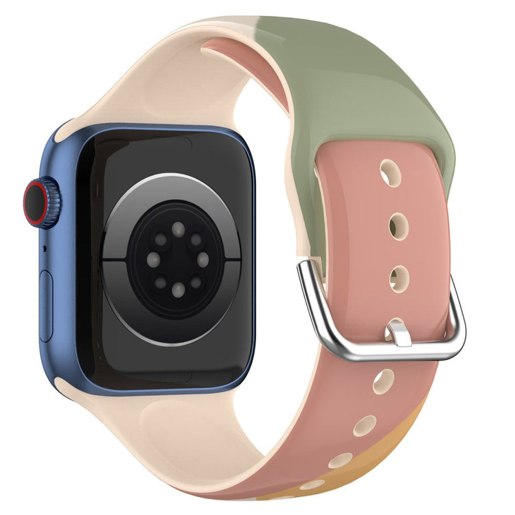 Meget slidstærk Apple Watch Series 7 41mm Silikone Rem - Flerfarvet#serie_5