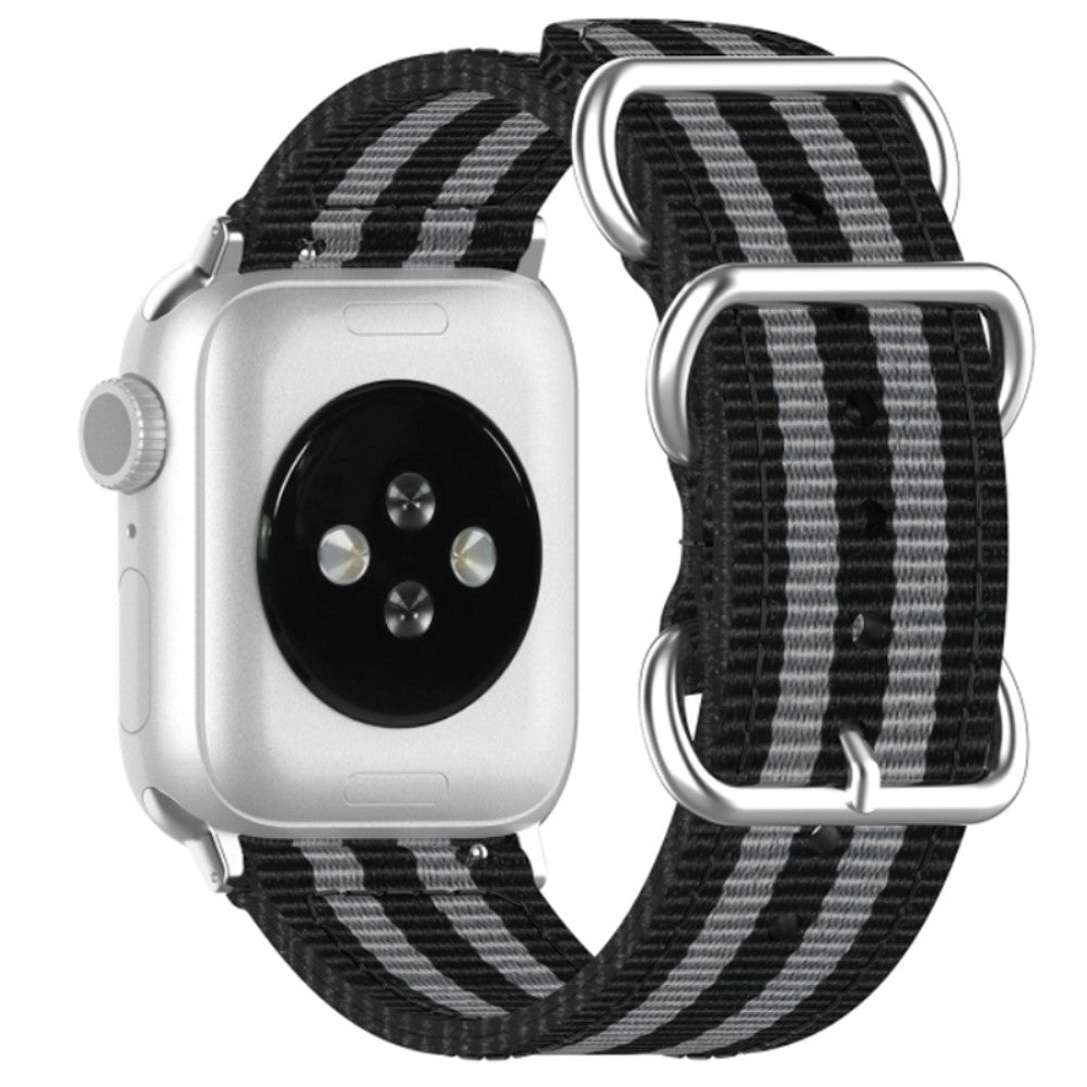 Vildt flot Apple Watch Series 7 41mm Nylon Rem - Sort#serie_2