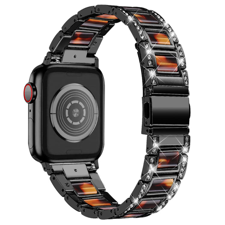 Mega sejt Apple Watch Series 7 41mm Metal og Rhinsten Rem - Sort#serie_3