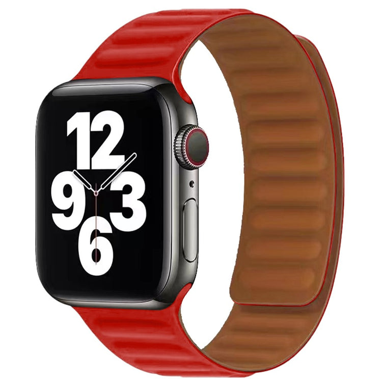 Stilren Apple Watch Series 7 41mm Silikone Rem - Rød#serie_8