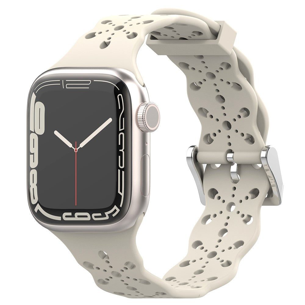 Helt vildt fed Apple Watch Series 7 41mm Silikone Urrem - Brun#serie_1