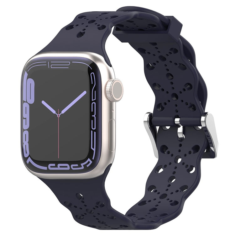 Helt vildt fed Apple Watch Series 7 41mm Silikone Urrem - Blå#serie_2