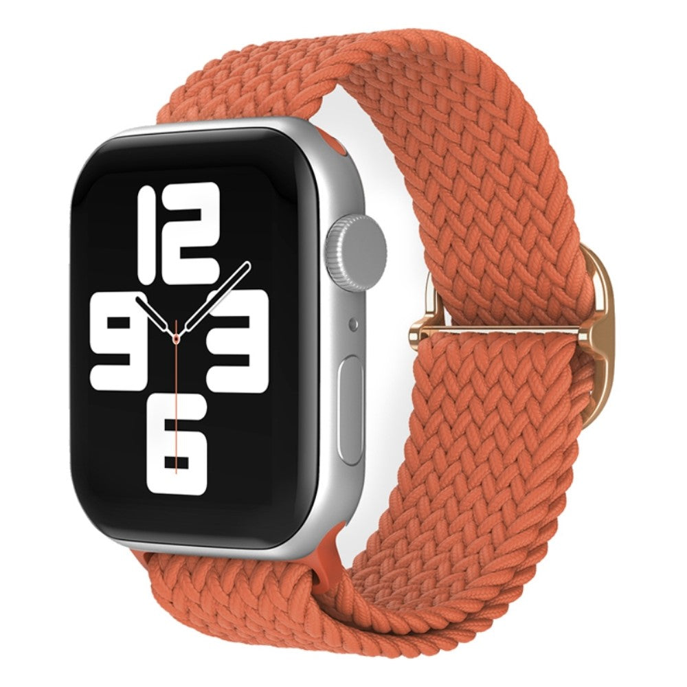 Vildt skøn Apple Watch Series 7 41mm Stof Urrem - Orange#serie_13