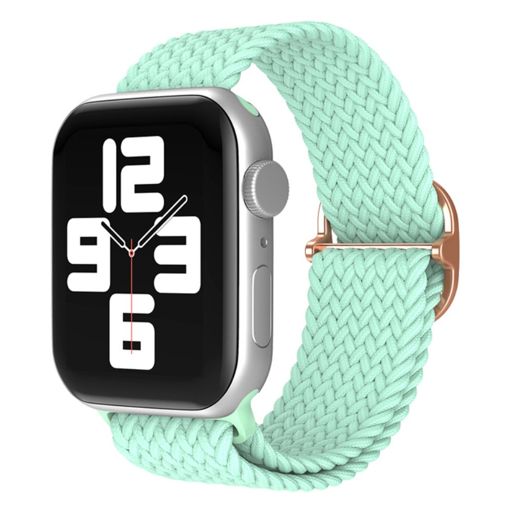 Vildt skøn Apple Watch Series 7 41mm Stof Urrem - Grøn#serie_7