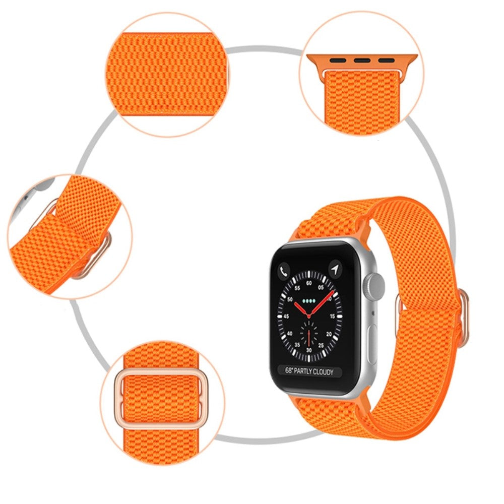 Mega fint Apple Watch Series 7 41mm Stof Urrem - Orange#serie_1