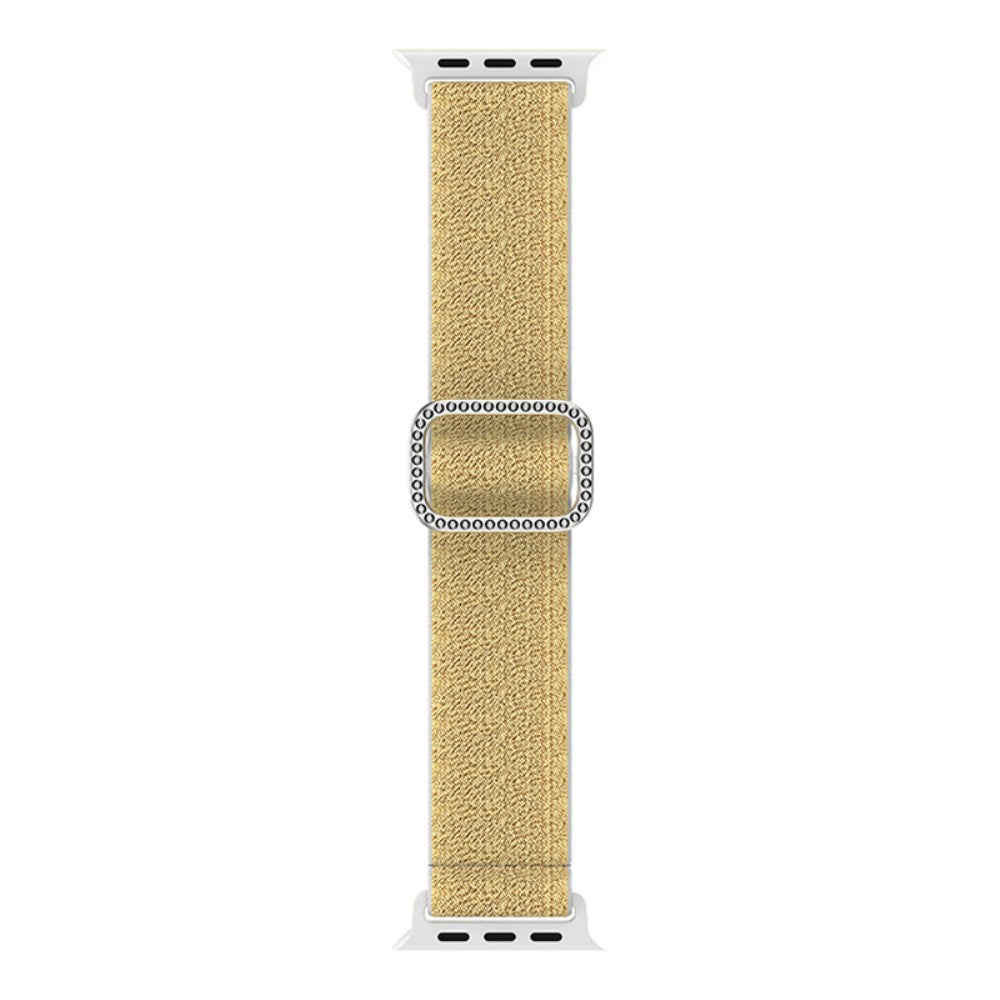 Meget holdbart Apple Watch Series 7 41mm Stof Urrem - Guld#serie_7