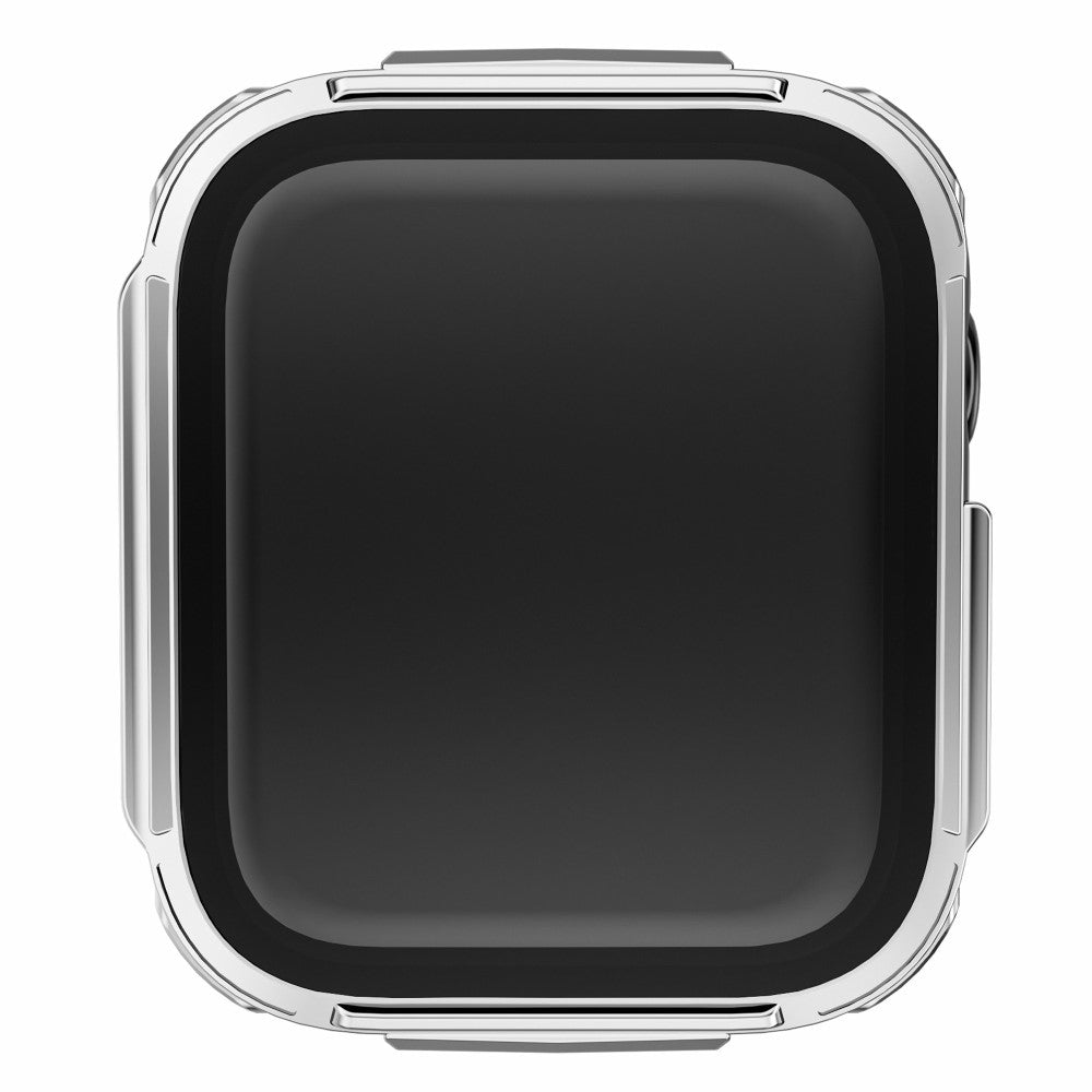 Vildt Flot Apple Watch Series 7 41mm Cover med Skærmbeskytter i Plastik og Hærdet Glas - Sølv#serie_7