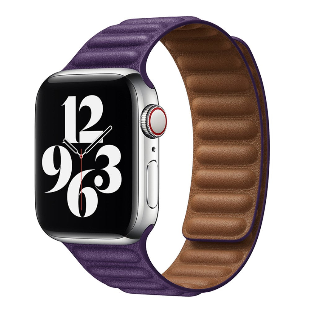 Helt vildt fint Universal Apple Ægte læder Urrem - Rød#serie_16