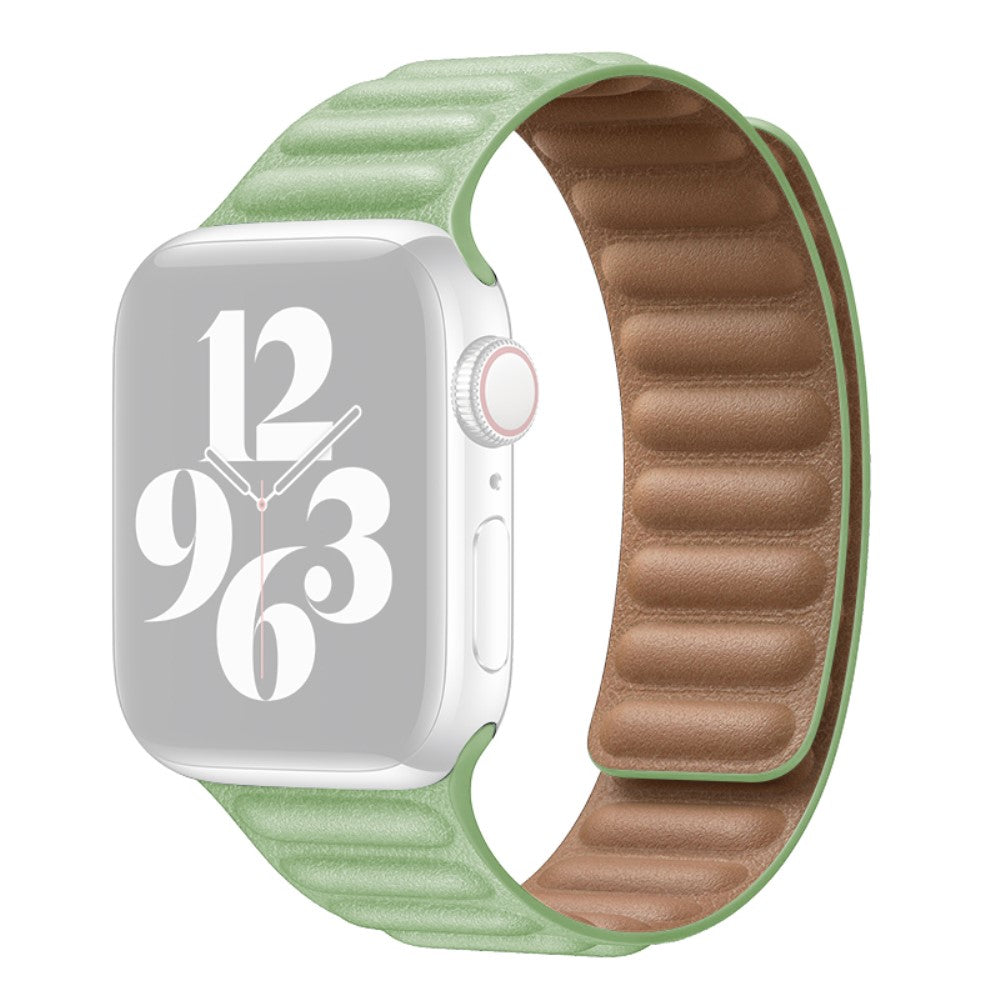Mega kønt Universal Apple Ægte læder Rem - Grøn#serie_3