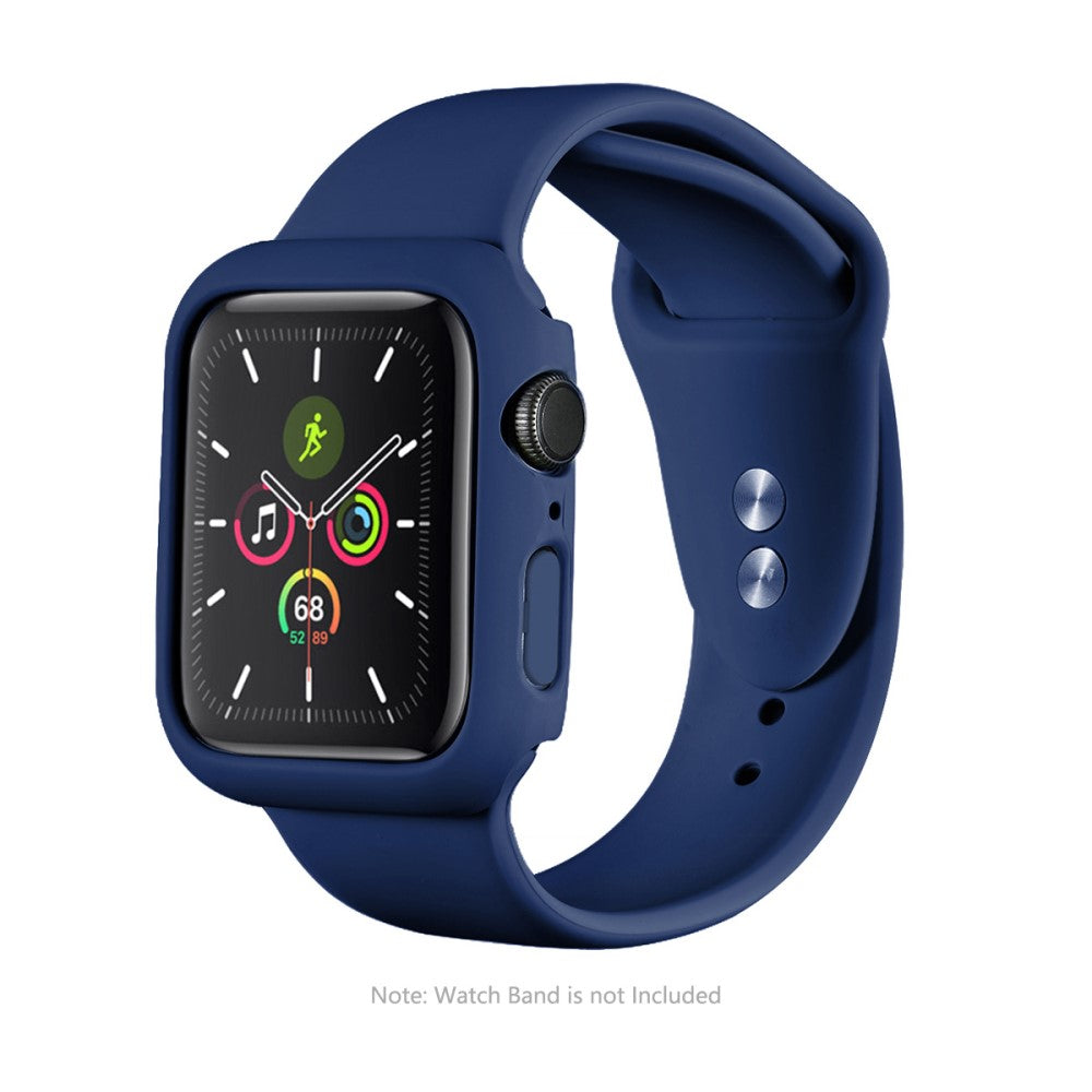 Godt Apple Watch Series 7 45mm Cover med Skærmbeskytter i Hærdet Glas - Blå#serie_6