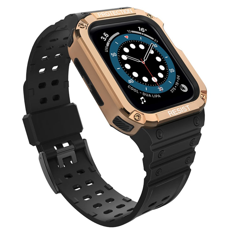 Udsøgt Apple Watch Series 7 45mm Plastik og Silikone Rem - Pink#serie_8