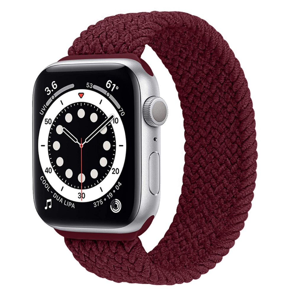 Super hårdfør Apple Watch Series 7 45mm Nylon Rem - Størrelse: L - Rød#serie_19
