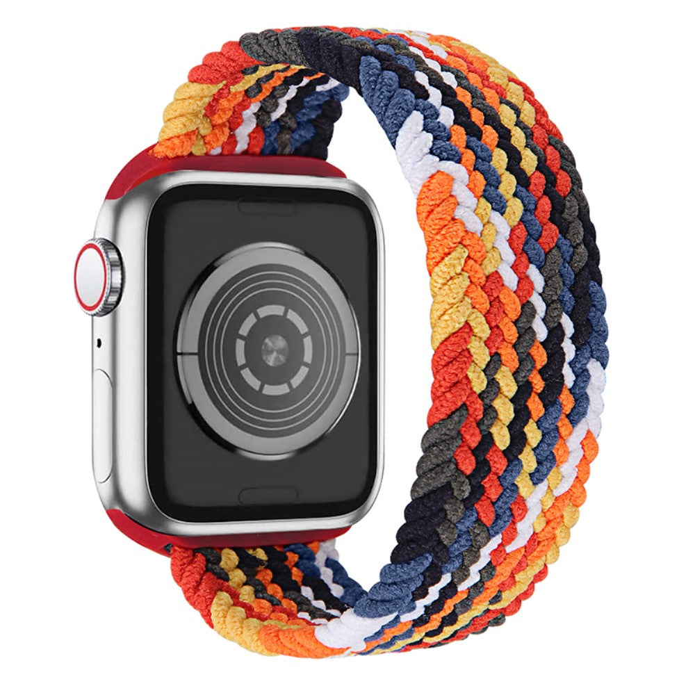 Superflot Apple Watch Series 7 45mm Nylon Rem - Størrelse: S - Flerfarvet#serie_18