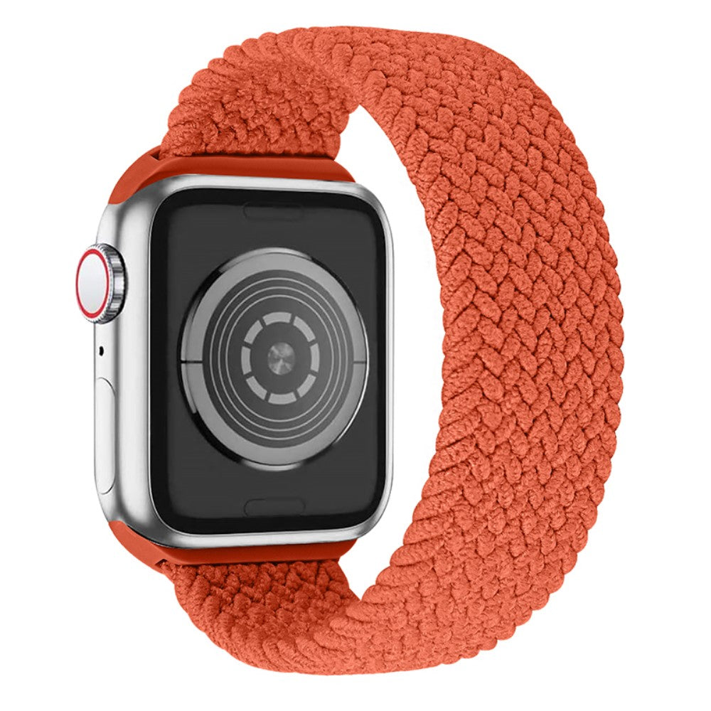 Superflot Apple Watch Series 7 45mm Nylon Rem - Størrelse: S - Orange#serie_5
