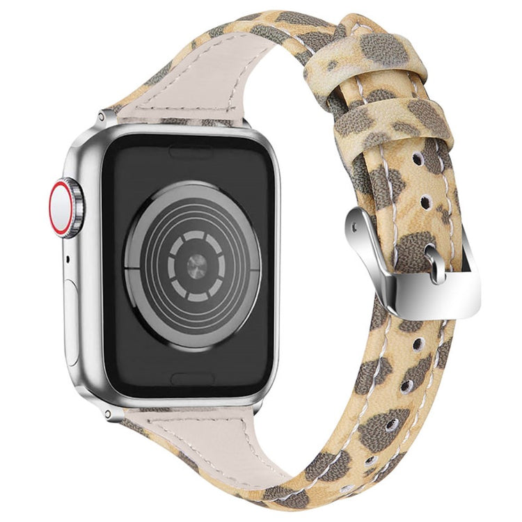 Meget flot Apple Watch Series 7 45mm Ægte læder Rem - Flerfarvet#serie_2