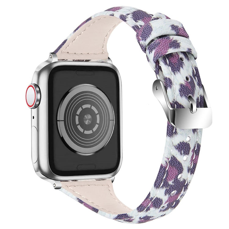 Meget flot Apple Watch Series 7 45mm Ægte læder Rem - Flerfarvet#serie_3