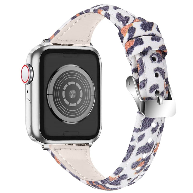 Meget flot Apple Watch Series 7 45mm Ægte læder Rem - Flerfarvet#serie_4