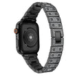 Härligt Apple Watch Series 7 45mm Metall och Strass Armband