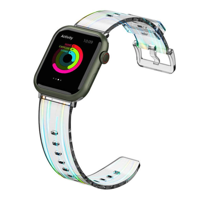 Rigtigt slidstærk Apple Watch Series 7 45mm Silikone Rem - Blå#serie_4
