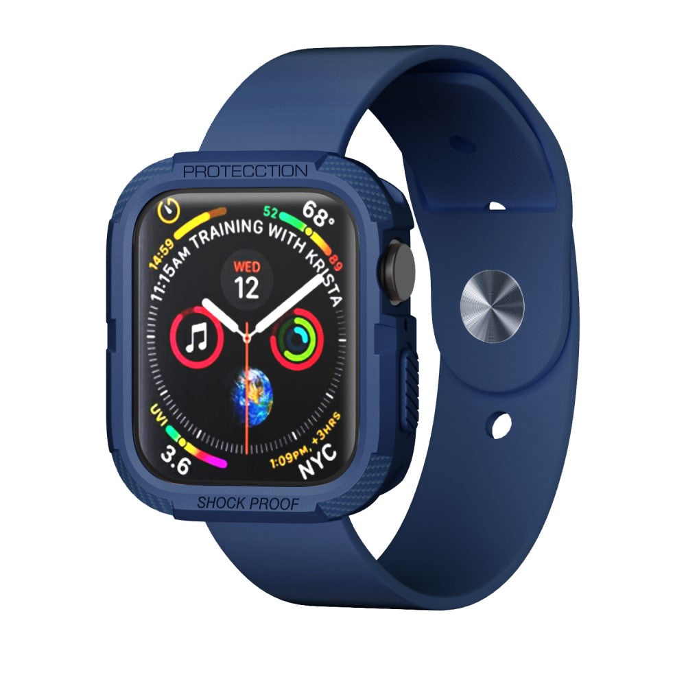Apple Watch Series 7 45mm  Silikone Bumper  - Blå#serie_3