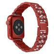 Häftigt Apple Watch Series 7 45mm Metall och Strass Armband