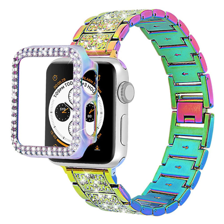 Apple Watch Series 7 45mm Metal Rem med Cover - Flerfarvet#serie_8