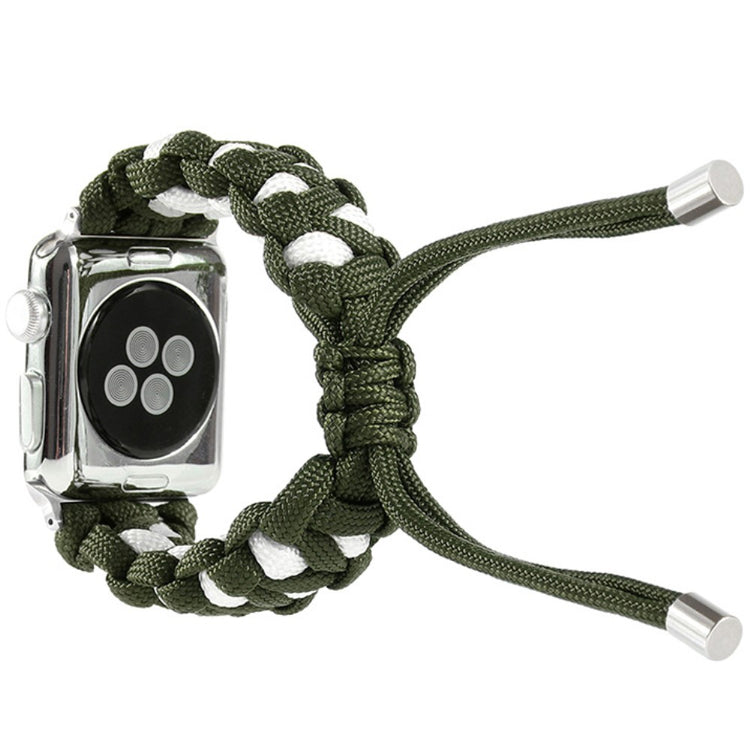 Pænt Apple Watch Series 7 45mm Nylon Rem - Grøn#serie_7