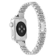 Skönt Apple Watch Series 7 45mm Metall och Strass Armband