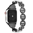 Bekvämt Apple Watch Series 7 45mm Metall och Strass Armband