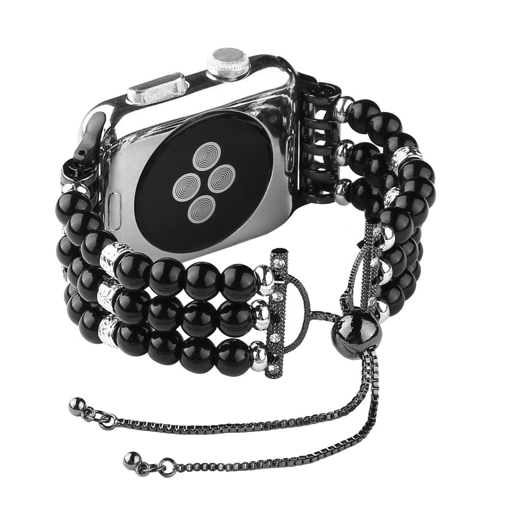 Sejt Apple Watch Series 7 45mm Rhinsten Rem - Sort#serie_1