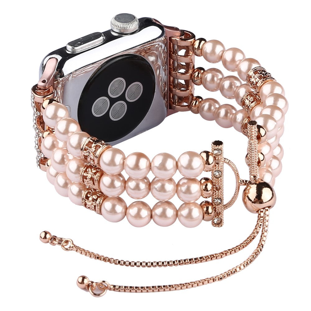 Sejt Apple Watch Series 7 45mm Rhinsten Rem - Pink#serie_2