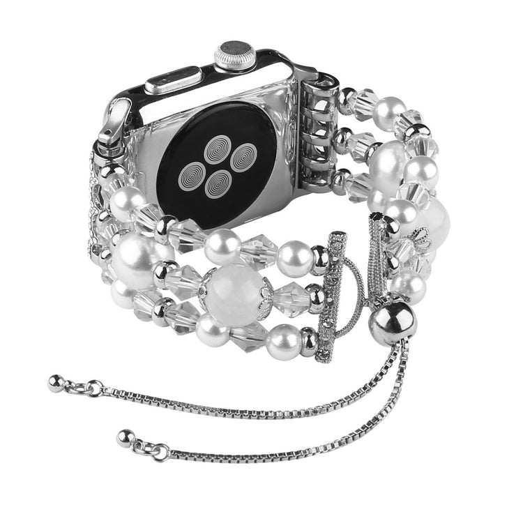 Sejt Apple Watch Series 7 45mm Rhinsten Rem - Sølv#serie_6