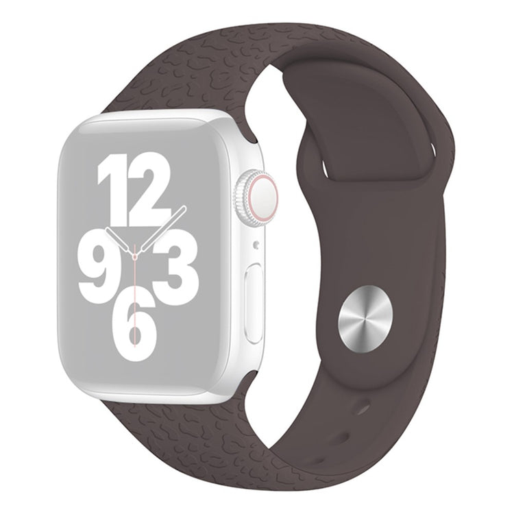 Super kønt Apple Watch Series 7 45mm Silikone Rem - Brun#serie_1