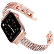 Bekvämt Apple Watch Series 7 45mm Metall och Strass Armband