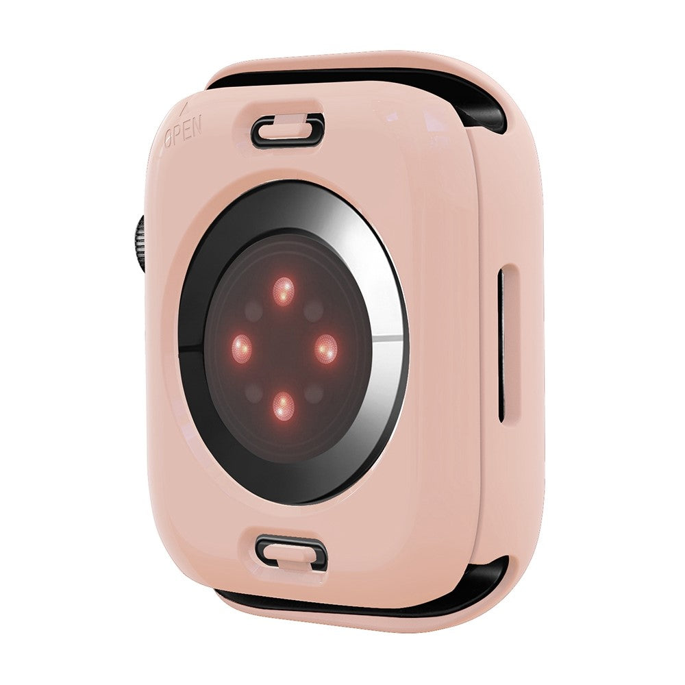 Apple Watch Series 7 45mm Elegant Plastik og Glas Bumper  - Pink#serie_1