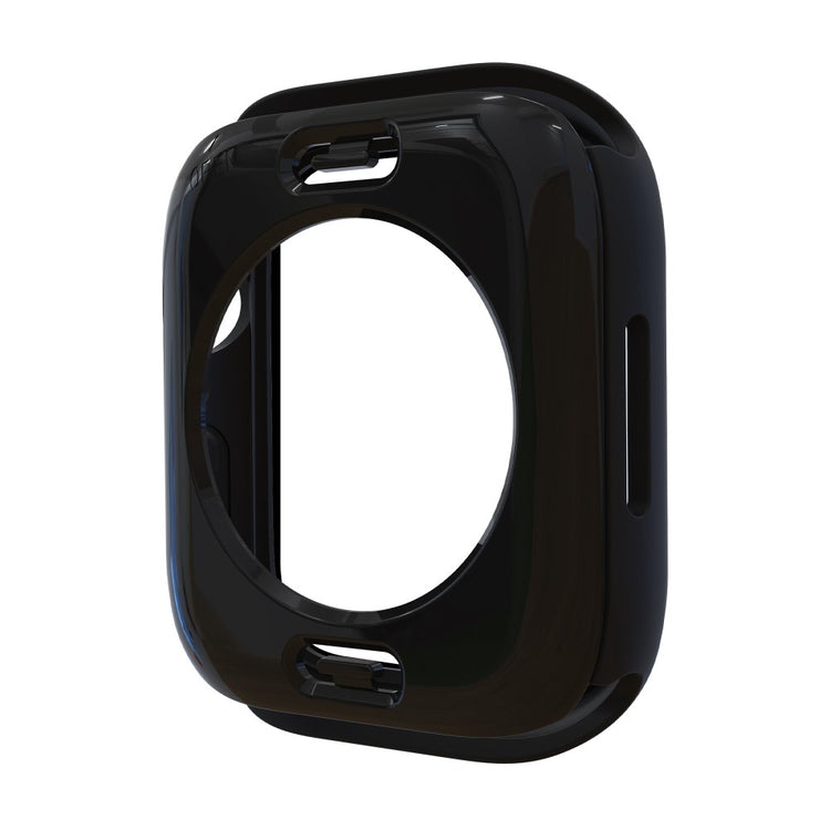 Apple Watch Series 7 45mm Elegant Plastik og Glas Bumper  - Sort#serie_5