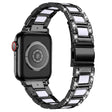 Bra Apple Watch Series 7 45mm Metall och Strass Armband