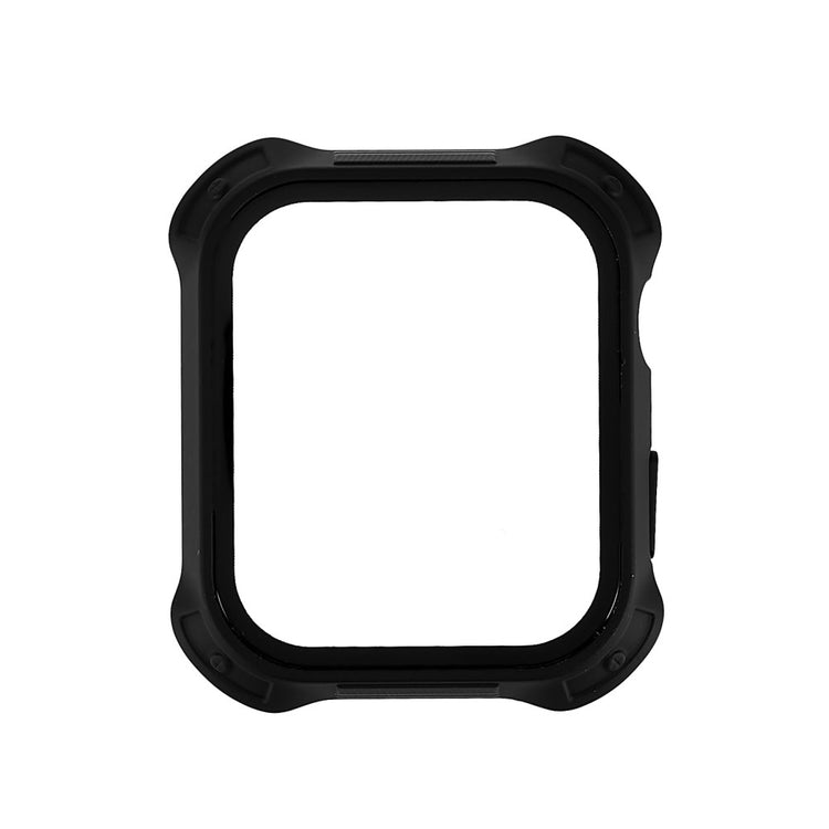 Fed Apple Watch Series 7 45mm Cover med Skærmbeskytter i Plastik og Hærdet Glas - Sort#serie_1