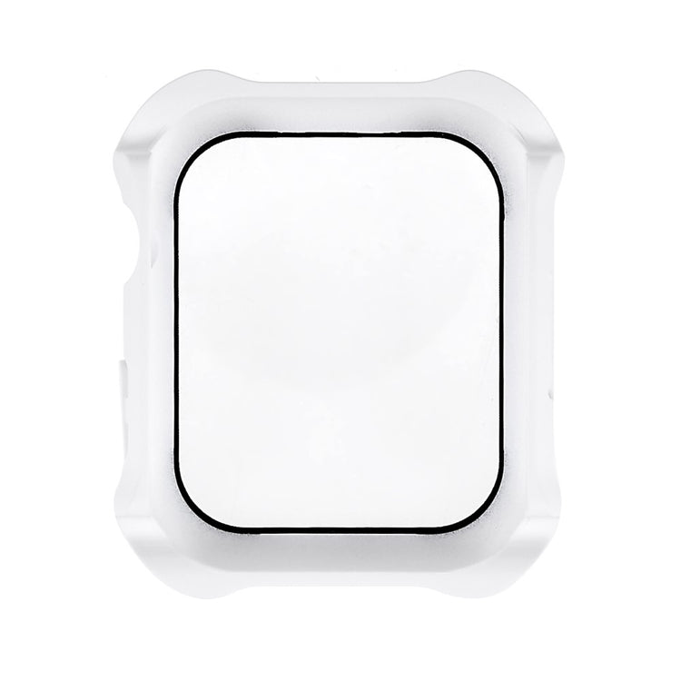 Fed Apple Watch Series 7 45mm Cover med Skærmbeskytter i Plastik og Hærdet Glas - Hvid#serie_5